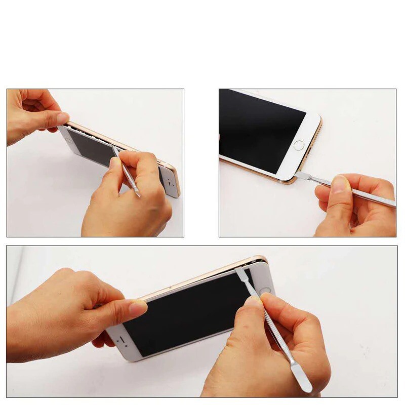 3pcs Repair Tools Metal Spudger Electronics Opening Pry Tool Disassemble Kit for Mobile Phone/Tablets/Laptop/Game Machin