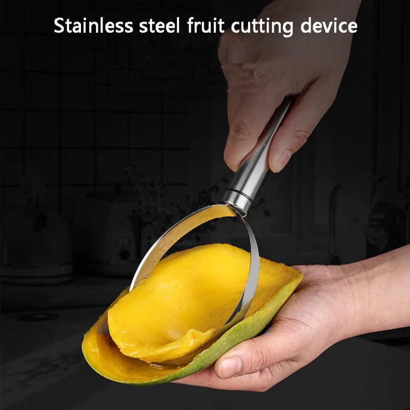kitchen accessories tools mangoes kiwis fruit cutter machine flesh separator peeler stainless steel kitchen gadgets