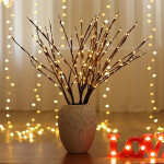 1pc Led Tree Branch Light Decorative Fairy Light Willow Twig Lighted Branch Vase Filler For Wedding Party Bedroom Home