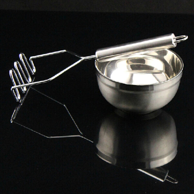 1pcs stainless steel kitchen gadget potato masher press cooking tool mashed potatoes wavy pressure Ricer Kitchen  stuff