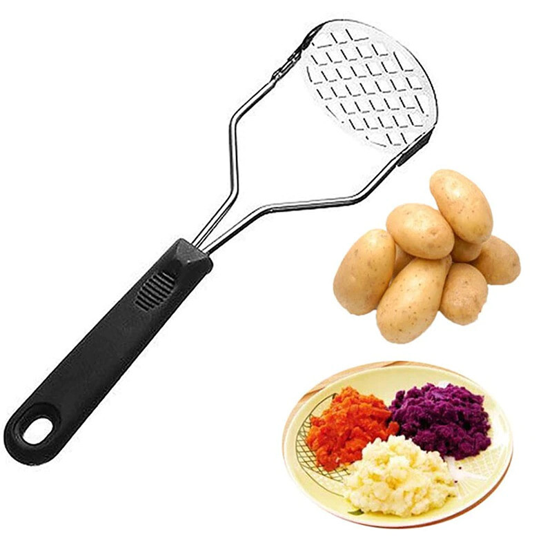 1pcs stainless steel kitchen gadget potato masher press cooking tool mashed potatoes wavy pressure Ricer Kitchen  stuff