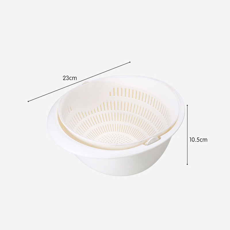 Kitchen Accessories Washing Colander Double Drain Basket Bowl Vegetable Fruit Double Drain Storage Tool Kitchen Gadget