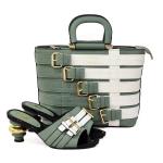 New Arrival Italian design Shoes with Matching Bags Set Decorated with Rhinestone  Women Shoes and Bags for Party Wedding.