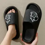 Summer Slippers Bathroom Platform Non-Slip Home Bear Cartoon Flip Flops Beach Women Slipper Sandals Slides Indoor Outdoor 2025.