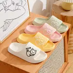 Summer Slippers Bathroom Platform Non-Slip Home Bear Cartoon Flip Flops Beach Women Slipper Sandals Slides Indoor Outdoor 2025.